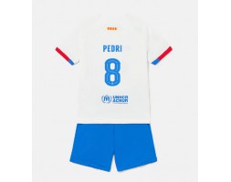 Barcelona Pedri Gonzalez #8 Replica Away Stadium Kit for Kids 2023-24 Short Sleeve (+ pants)